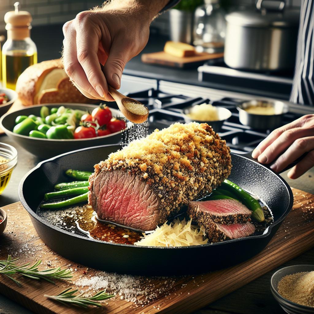 parmesan crusted beef tenderloin