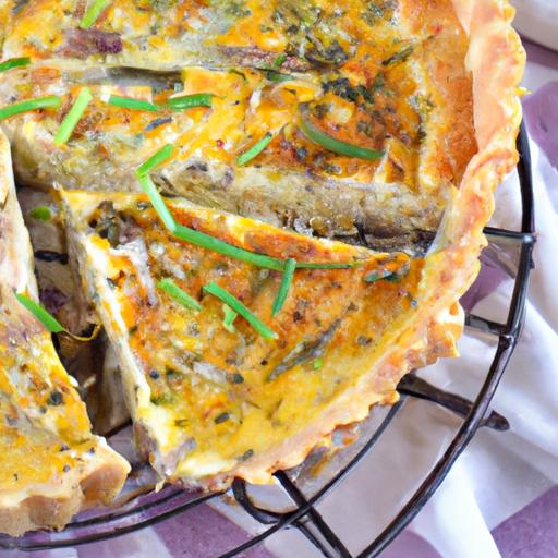 parsnip and leek quiche