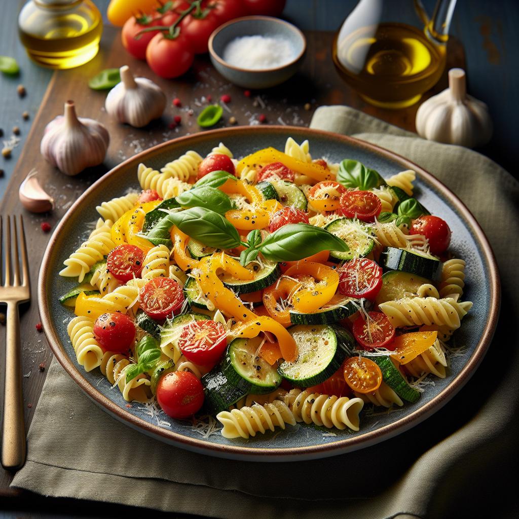 pasta primavera with light cream sauce