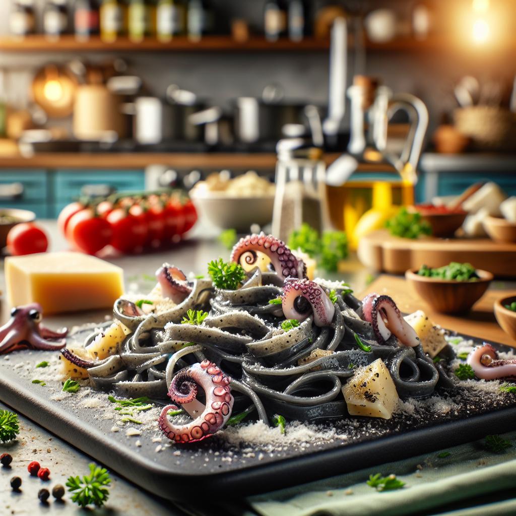 pasta with squid ink