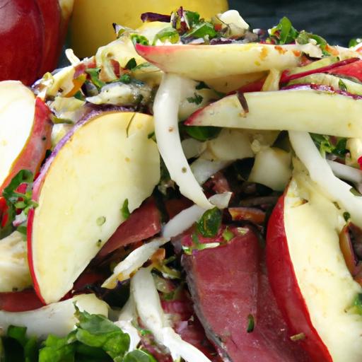 pastrami and apple salad