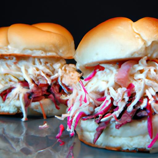 pastrami and coleslaw sliders