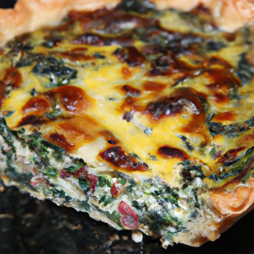 Pastrami and Spinach Quiche