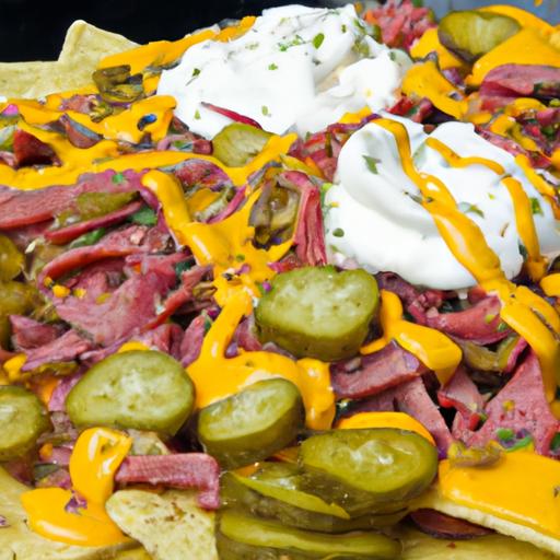 Pastrami Topped Nachos