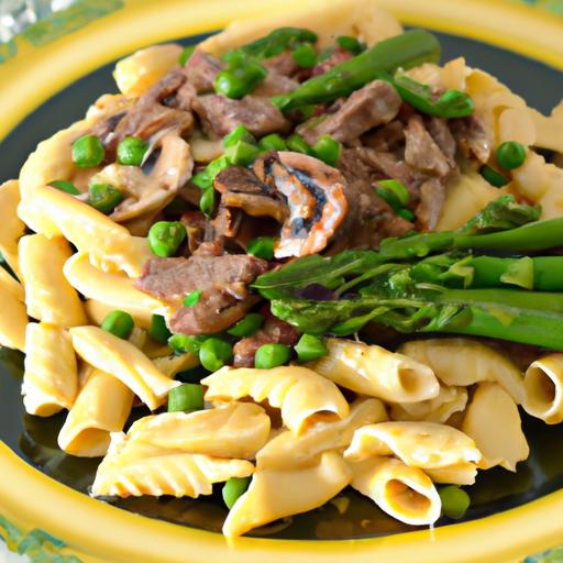 pea and beef stroganoff