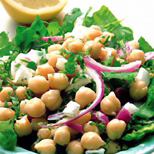 pea and chickpea salad