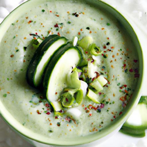 Pea and Cucumber Gazpacho