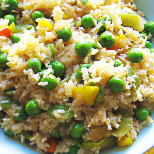 pea and egg fried rice