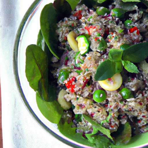 pea and quinoa salad