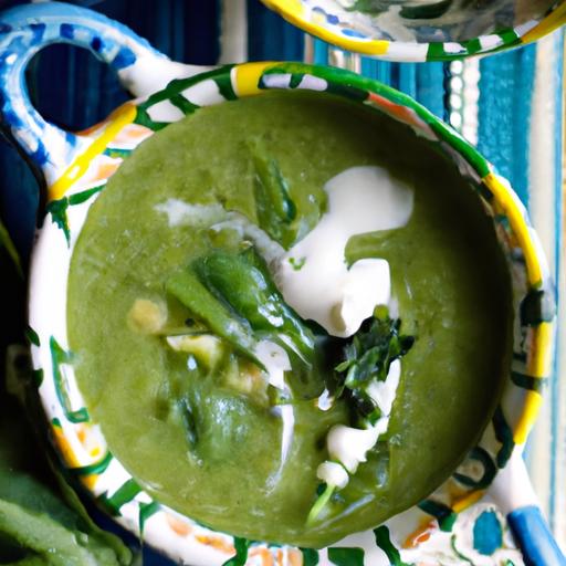 pea and tarragon soup