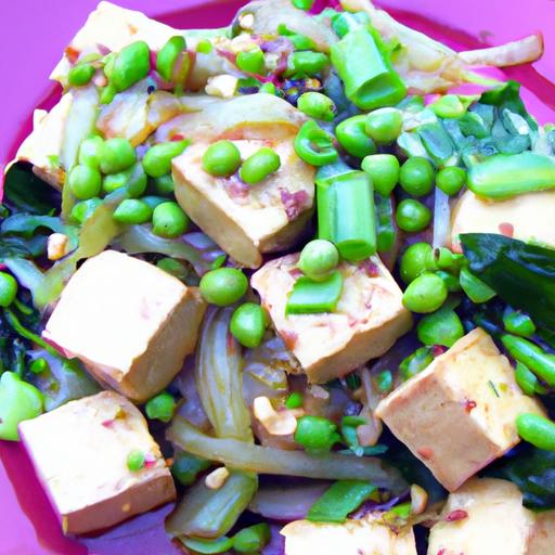 pea and tofu stir fry