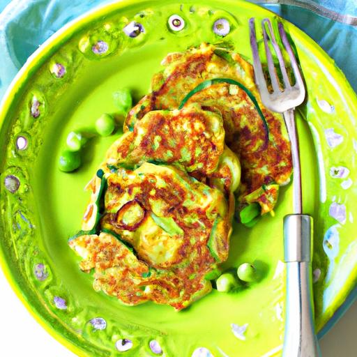 pea and zucchini pancakes