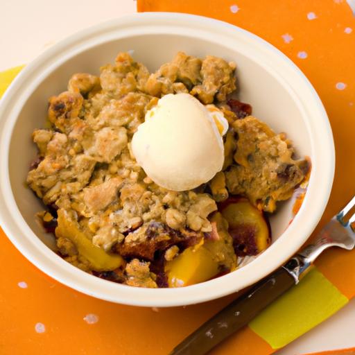 Peach and Apricot Crumble