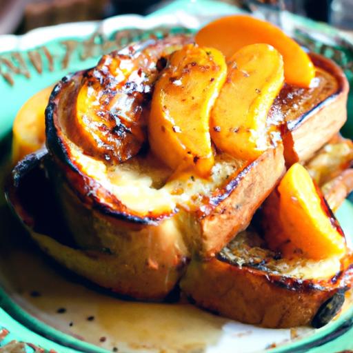 peach and apricot french toast