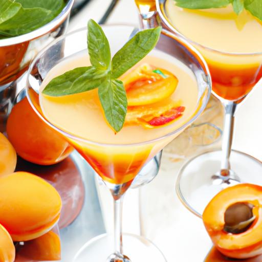 peach and apricot martini