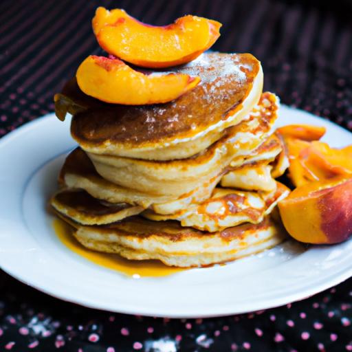 peach and apricot pancakes