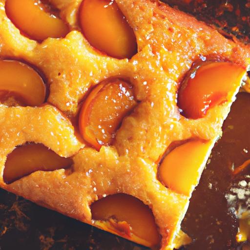 peach and apricot upside down cake