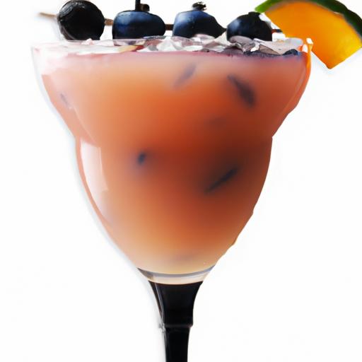 Peach and Blueberry Margarita