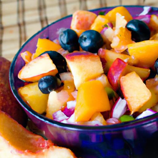 Peach and Blueberry Salsa