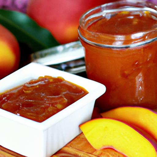 peach and mango jam