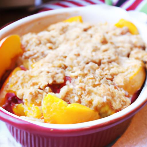 Peach and Nectarine Crumble