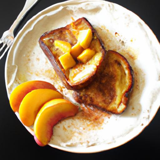 peach and nectarine french toast