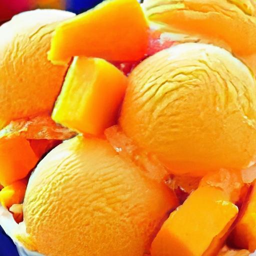 peach and nectarine ice cream