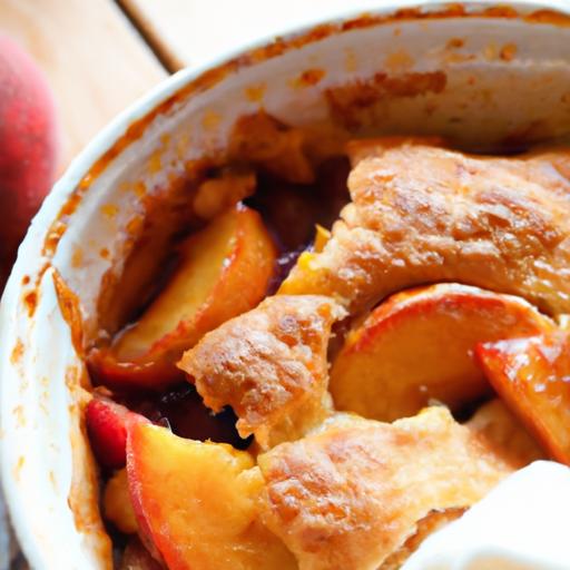 Peach and Plum Cobbler