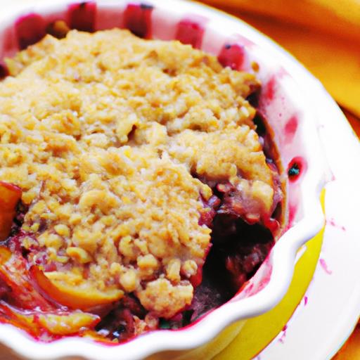 Peach and Plum Crumble