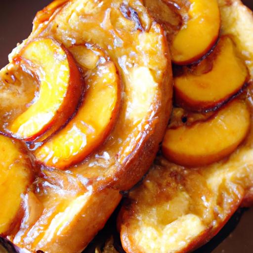 peach and plum french toast