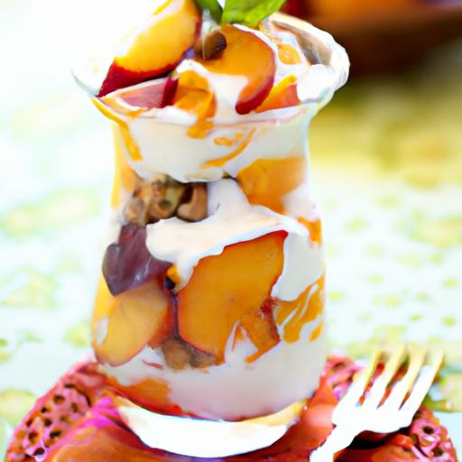 Peach and Plum Parfait