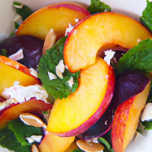 peach and plum salad