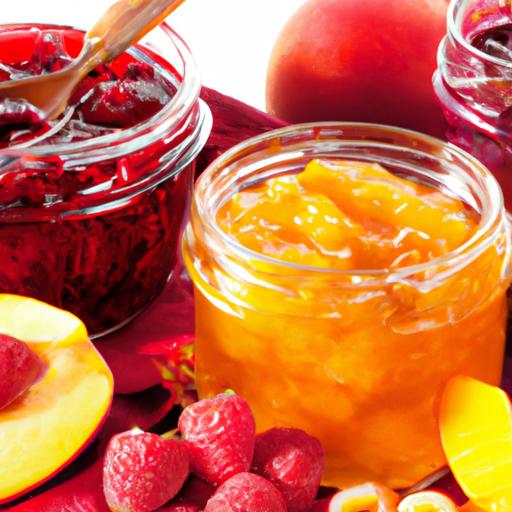 peach and raspberry jam