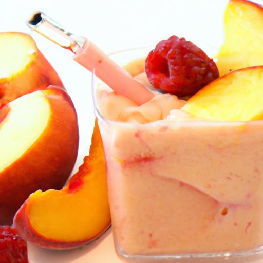 Peach and Raspberry Smoothie