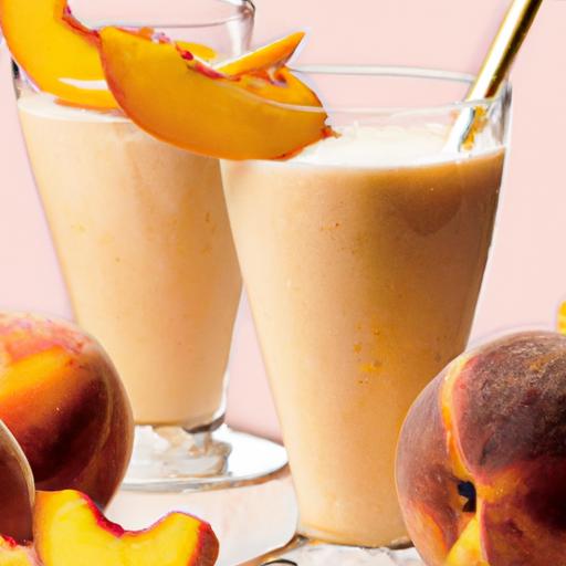 peach milkshake