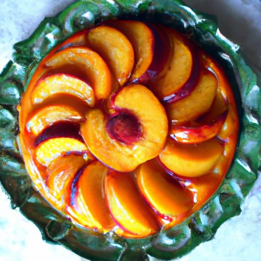 peach upside down cake