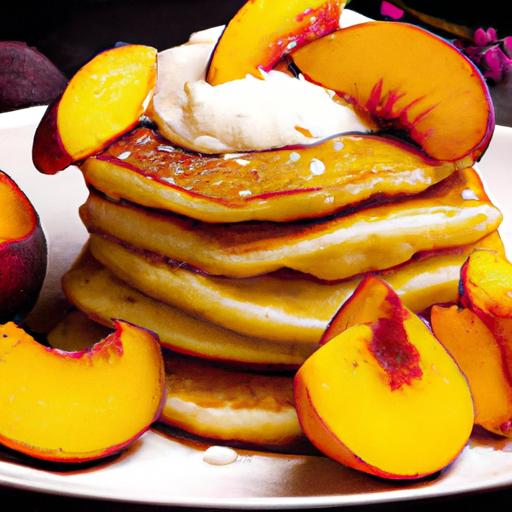 peaches and cream pancakes