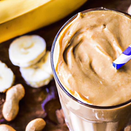 peanut butter and banana protein shake