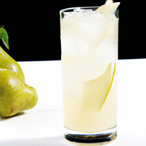 pear ginger italian soda