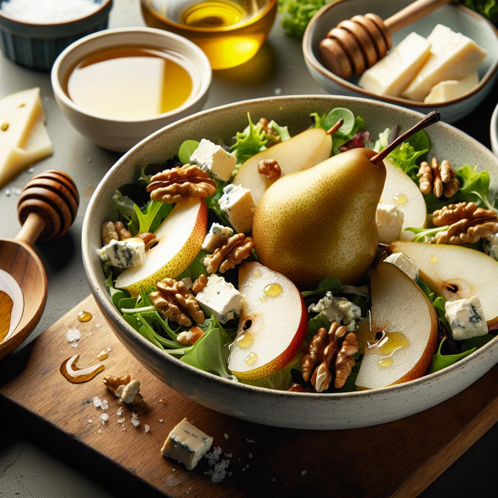 Pear Salad with Gorgonzola