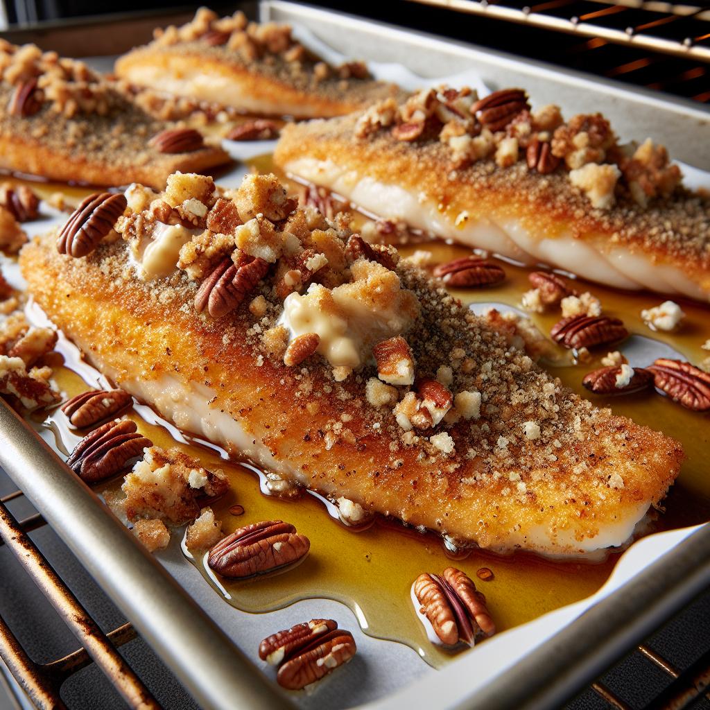 Pecan Crusted Catfish with Maple Butter