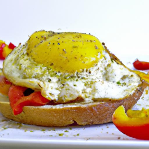 pepper and egg sandwich