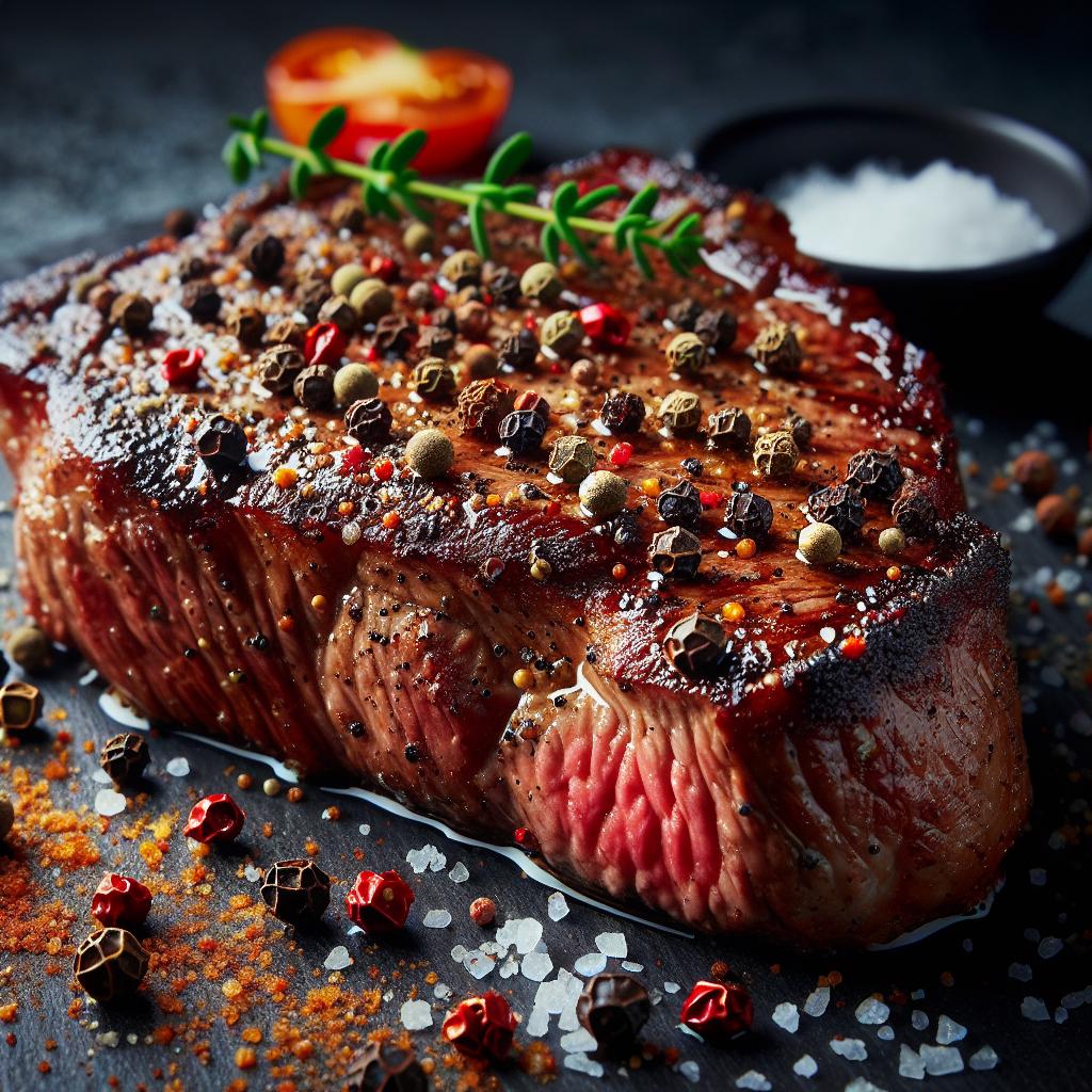 pepper crusted new york strip steak