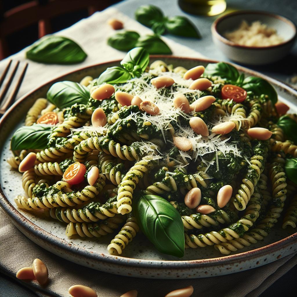 pesto alla genovese con trofie