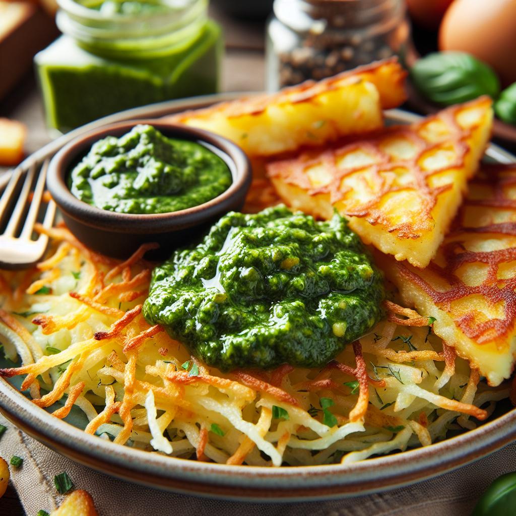 pesto hashbrowns