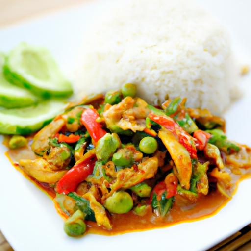 phad krapow (stir fried basil)