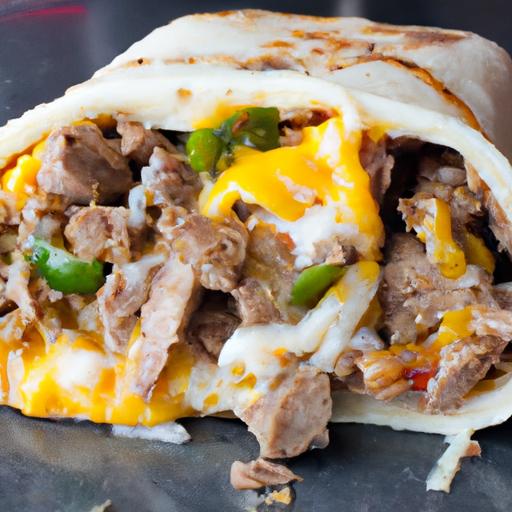 philly cheesesteak breakfast burrito