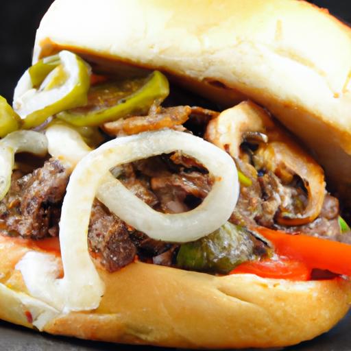 philly cheesesteak burger