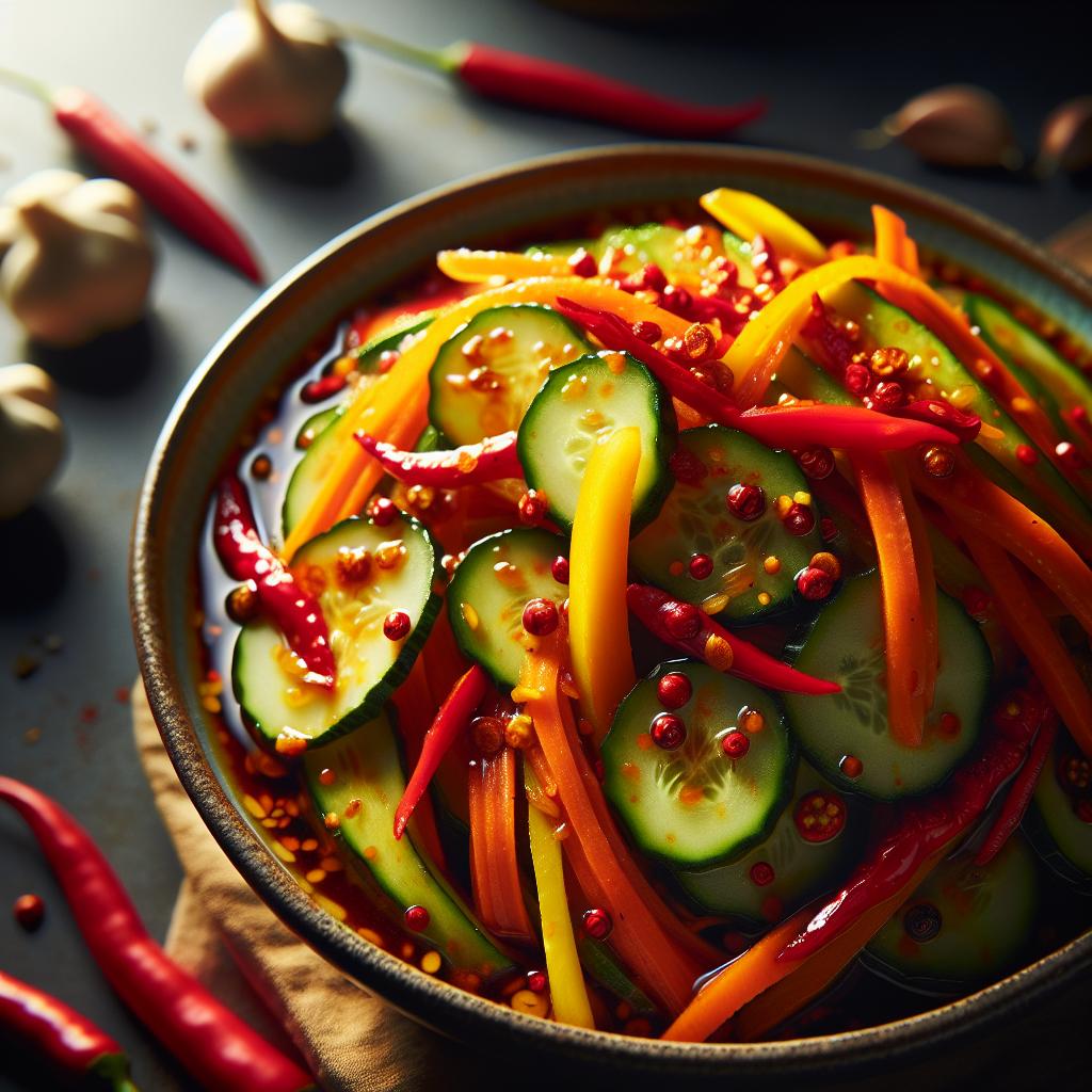 Pickled Vegetables with Spicy Sichuan Seasoning