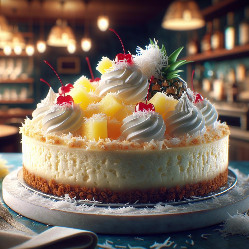 Pina Colada Cheesecake